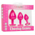 Набор анальных пробок Cheeky Gems 3 размера, розовые (203864) – фото 4