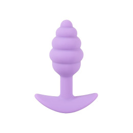 Анальная пробка Cuties Plugs Purple фиолетовая, 7.5 см х 2.8 см – фото