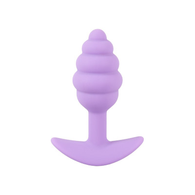 Анальная пробка Cuties Plugs Purple фиолетовая, 7.5 см х 2.8 см (213831) – фото 1