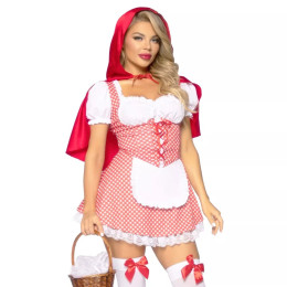 Рольовий костюм Червоної Шапочки Fairytale Miss Red від Leg Avenue, L – фото