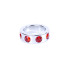 Металеве кільце на пеніс Boss of Toys Metal Cock Ring червоними діамантами, 3.5 см х 4.5 см (207195) – фото 4