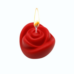 Низкотемпературная свеча Lockink в виде розы, красная – фото
