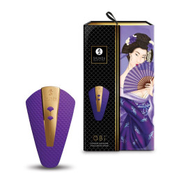 Вібратор для клітора Shunga Obi фіолетовий, 11.5 см x 7 см – фото