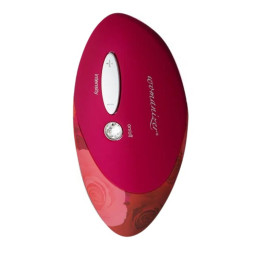 Кліторальний стимулятор Womanizer Pro W500 Red / Rose з квітковим принтом, червоний – фото