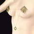 Затискачі для сосків з легкою підвіскою LOCKINK Metal Nipple Clamps with Light pendant золоті (216196) – фото 8