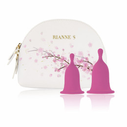 Менструальные чаши RS Femcare Cherry Cup 2 шт, в косметичке, розовые