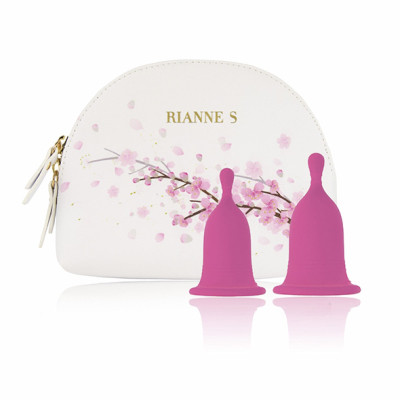 Менструальные чаши RS Femcare Cherry Cup 2 шт, в косметичке, розовые (217028) – фото 1