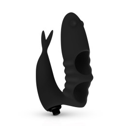 Вібратор на палець Easytoys vinger Vibrator чорний, 8.5 см х 2.3 см – фото