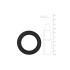 Черное эрекционное кольцо Silicone Cock Ring Medium (214165) – фото 3