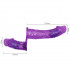 Подвійний страпон з вібрацією фіолетовий - Ultra Passionate Harness Dual Vibration Purple (36904) – фото 2
