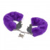 Металлические наручники с мехом, фиолетовые, крепкие (33462) – фото 5