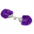 Металлические наручники с мехом, фиолетовые, крепкие (33462) – фото 6