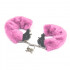 Металлические наручники с мехом, розовые, крепкие (33461) – фото 6