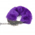 Металлические наручники с мехом, фиолетовые, крепкие (33462) – фото 4