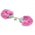 Металеві наручники з хутром, рожеві, міцні (33461) – фото 5