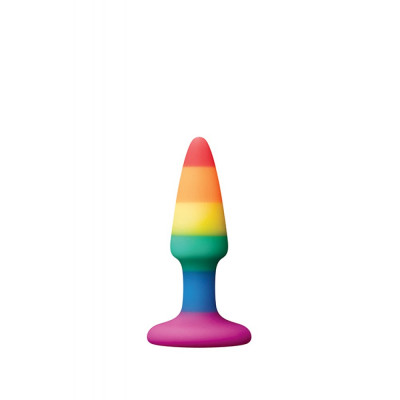 Анальная пробка Dream Toys разноцветная, 9 см х 2.5 см (39499) – фото 1