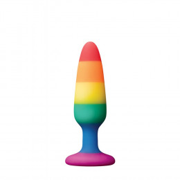 Анальна пробка Dream Toys різнобарвна, 11 см х 2.9 см – фото
