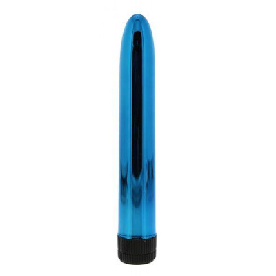 Пластиковий вібратор, синій, 15.2 см (39955) – фото 1