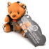 Брелок плюшевый БДСМ медвежонок с кляпом, 9 см х 9 см (216546) – фото 3