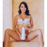 Мастурбатор вагина из киберкожи в колбе Fleshlight Girls Alina Lopez Rose, бежевый, 24.8 см (218022) – фото 3