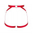 Портупея пояс Obsessive Elianes harness, красная, XS/S (217912) – фото 5