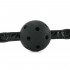 Кляп виниловый Sinful с перфорированным шариком, черного цвета (40309) – фото 3