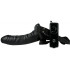 Страпон протез реалістичний Easy Rider з вібрацією, чорний (6005) – фото 4