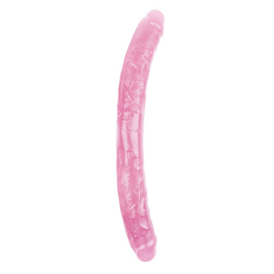 Двосторонній фалоімітатор Chisa Hi-Rubber рожевий, 46 см (39220) – фото 1