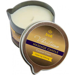 Масажна свічка Vibratissimo Caramel Cream низькотемпературна, 50 мл