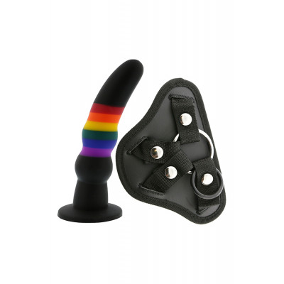 Страпон Dream Toys на креплении O-Ring, разноцветный (39502) – фото 1