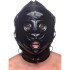 Шлем-маска на голову Bondage Hood с кляпом пенисом, черная (39191) – фото 5