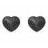 Пэстисы в форме сердечек со стразами, черные (39230) – фото 5