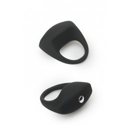 Эрекционное кольцо Dream Toys с вибрацыей, черное – фото
