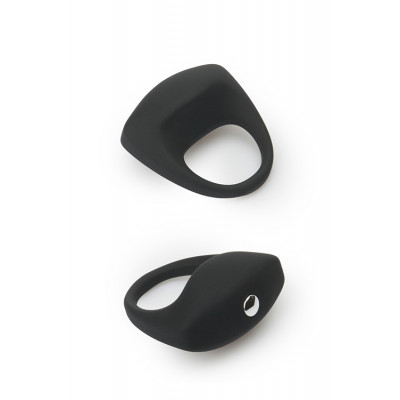 Эрекционное кольцо Dream Toys с вибрацыей, черное (33065) – фото 1