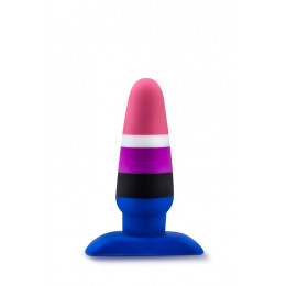 Анальная пробка Avant Genderfluid Pride, разноцветная – фото
