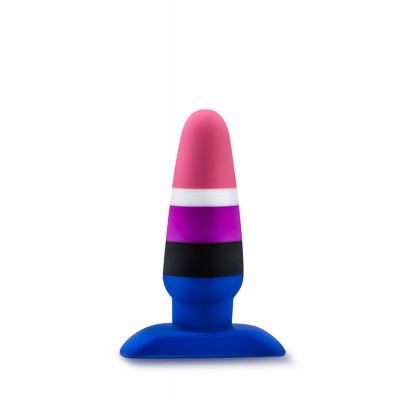 Анальная пробка Avant Genderfluid Pride, разноцветная (38682) – фото 1