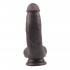 Фалоімітатор реалістичний з присоском, 17.2 см, коричневий Fashion Dude (38820) – фото 5