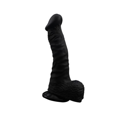 Фалоімітатор з мошонкою, на присоску, 19.5 см, чорний Naked Legend (38816) – фото 1