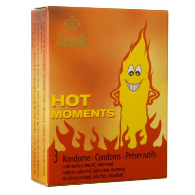 Презервативи Amor Hot Moments розігріваючі, 3 шт (5306) – фото 1