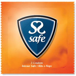 Презервативи Safe Intense Safe Condoms ребристі, 1 шт