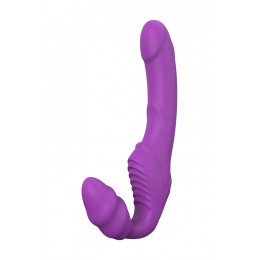 Страпон безремневой Dream Toys з вібрацією, фіолетовий – фото