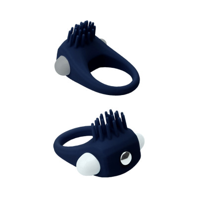 Эрекционное кольцо Dream Toys с усиками, синего цвета (38536) – фото 1