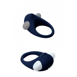 Эрекционное кольцо Dream Toys с уплотнением, синего цвета