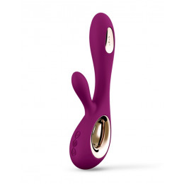Вібратор-кролик Lelo Soraya Wave подвійної дії, фіолетового кольору, 21.8 см х 4.6 см