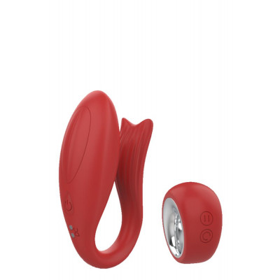 Вибратор для пар Dream Toys с беспроводным пультом управления, красный (42001) – фото 1