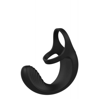 Кільце на пеніс з вібрацією і дистанційним управлінням, чорне (42000) – фото 1