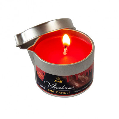 Низькотемпературна свічка Amor Vibratissimo червона, 50 мл (39925) – фото 1