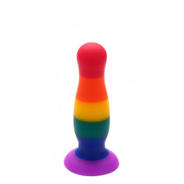Анальная пробка Dream Toys Pride разноцветная, 10.5 см х 2.8 см