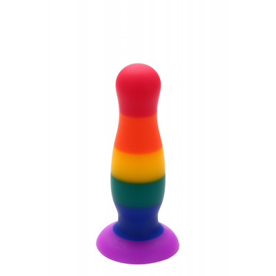 Анальная пробка Dream Toys Pride разноцветная, 10.5 см х 2.8 см (38490) – фото 1
