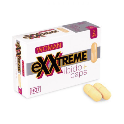 Капсулы для повышения либидо и желания HOT eXXtreme для женщин, 2 шт в упаковке (38174) – фото 1